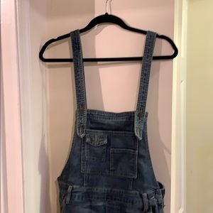 Free People Denim Overalls